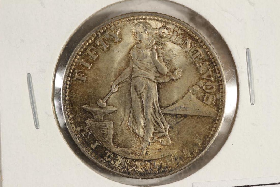 1945-S US/PHILIPPINES SILVER 50 CENTAVO (1 of 2)