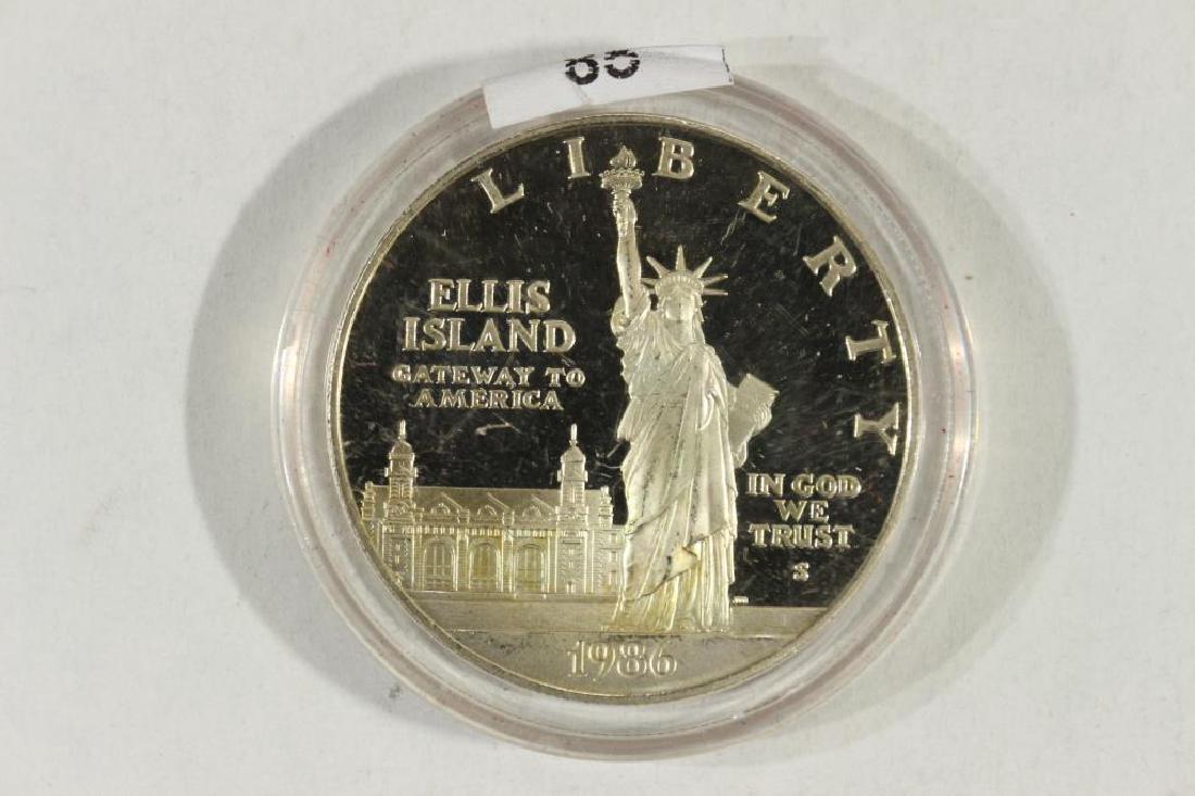 1986-S STATUE OF LIBERTY PROOF SILVER DOLLAR: You must call or email us with your credit card directly at 1-763-862-8302 or email at bidalotauction@aol.com. Thanks.