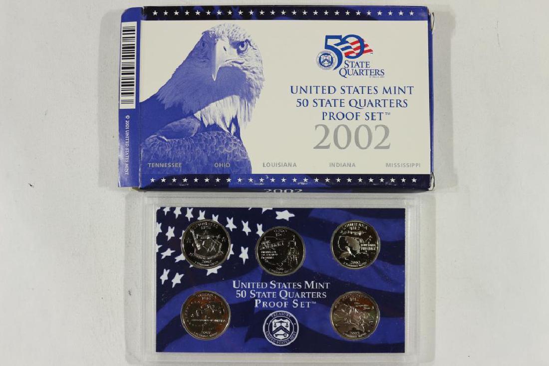 2002 US 50 STATE QUARTERS PROOF SET WITH BOX (1 of 2)
