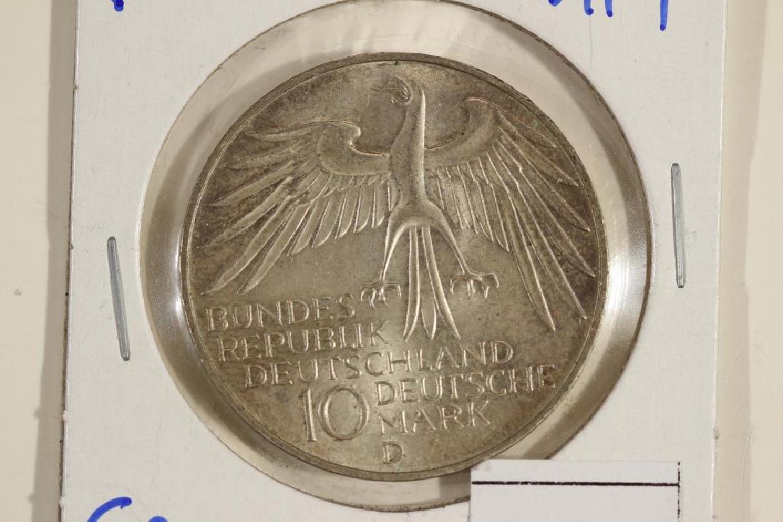 1972-D GERMANY SILVER 10 MARK .3114 OZ. ASW (1 of 2)