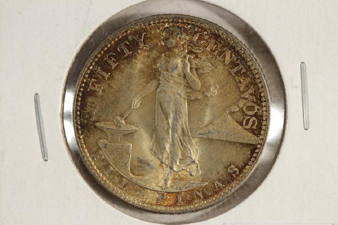 1944-S US/PHILIPPINES SILVER 50 CENTAVOS (1 of 2)