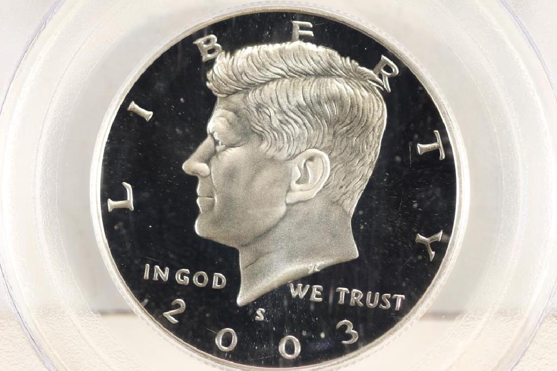 2003-S SILVER KENNEDY HALF DOLLAR PCGS PR69 DCAM (1 of 3)