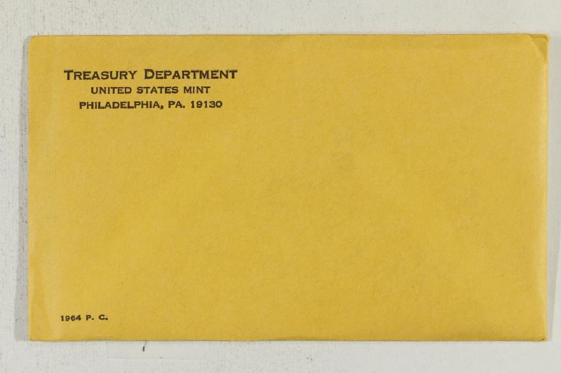 1964 US SILVER PROOF SET (WITH ENVELOPE) SEALED (1 of 2)