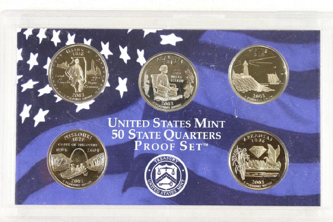 2003 US 50 STATE QUARTERS PROOF SET NO BOX (1 of 2)