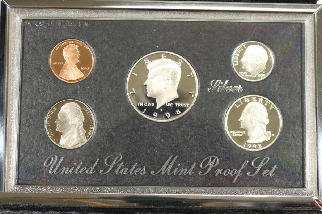 1998 US SILVER PREMIER PROOF SET (WITH BOX) (1 of 3)