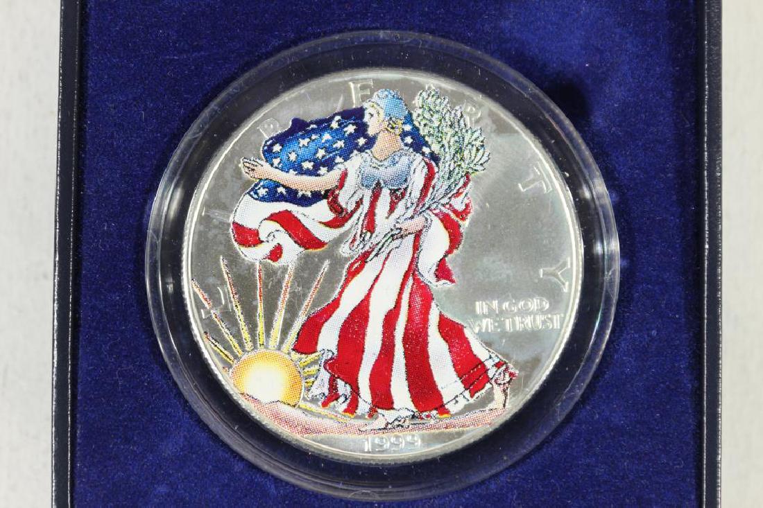 1999 COLORIZED AMERICAN SILVER EAGLE (1 of 3)