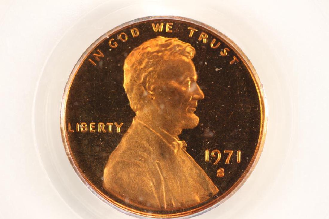 1971-S LINCOLN CENT PCGS PR67RD DCAM (1 of 3)