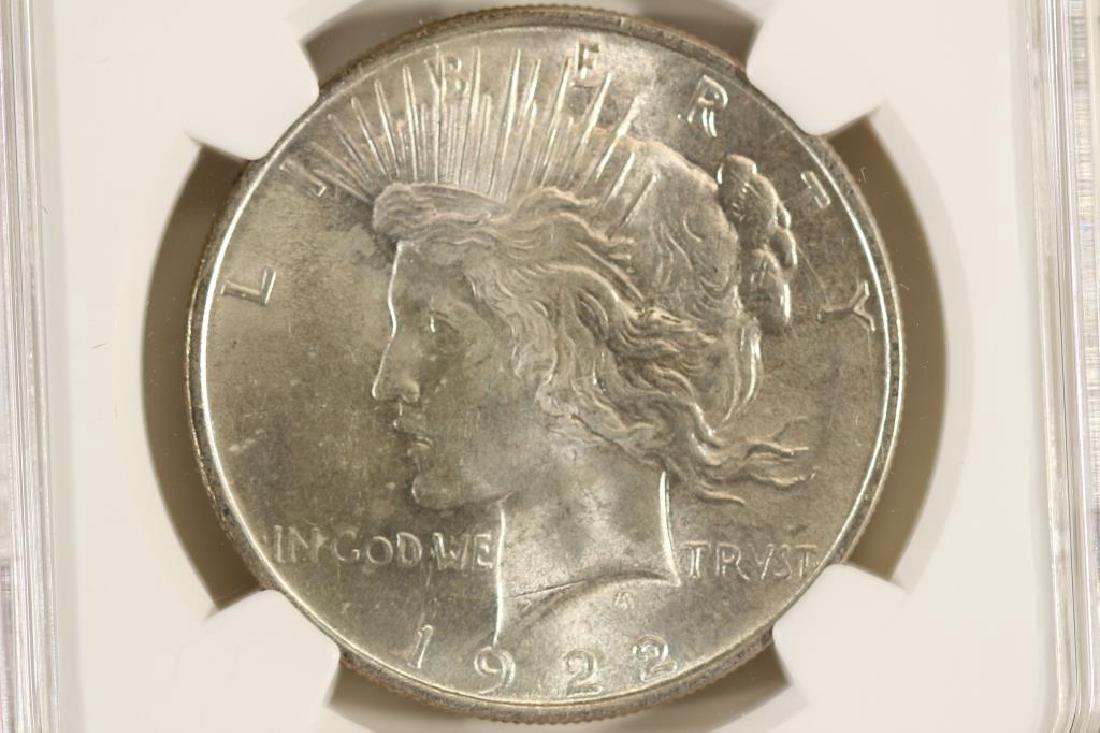 1922 PEACE SILVER DOLLAR NGC MS63 (1 of 3)
