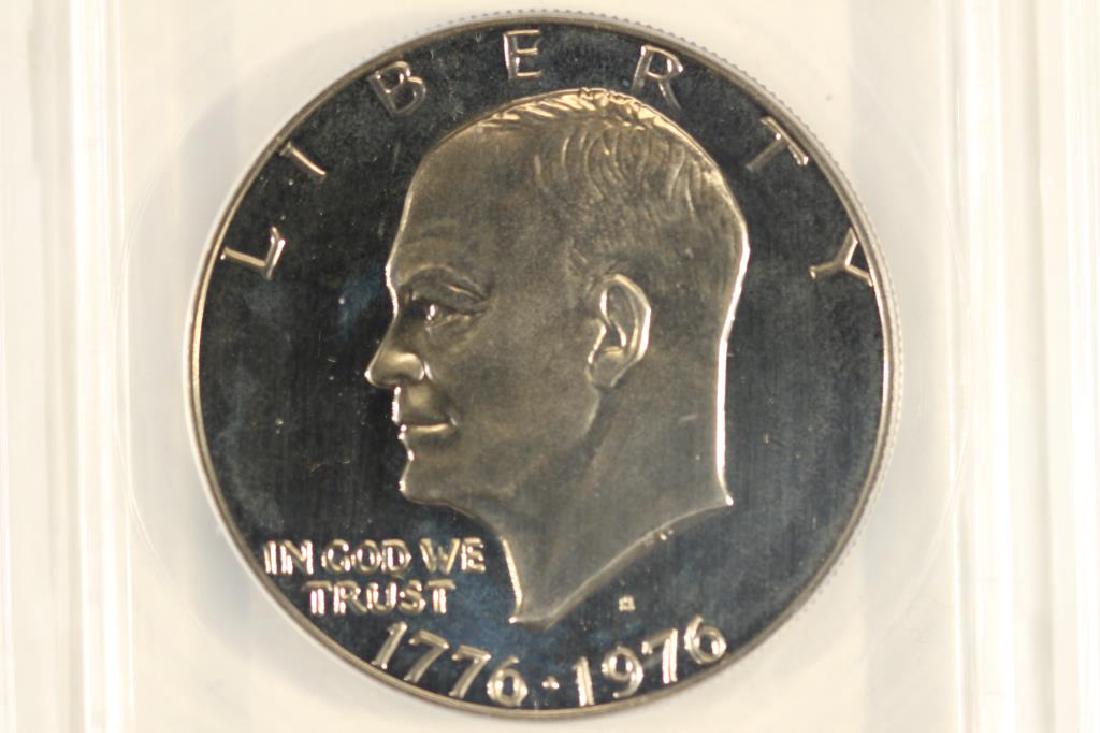 1976-S VARIETY 1 IKE DOLLAR ANACS PROOF 69 DCAM (1 of 3)