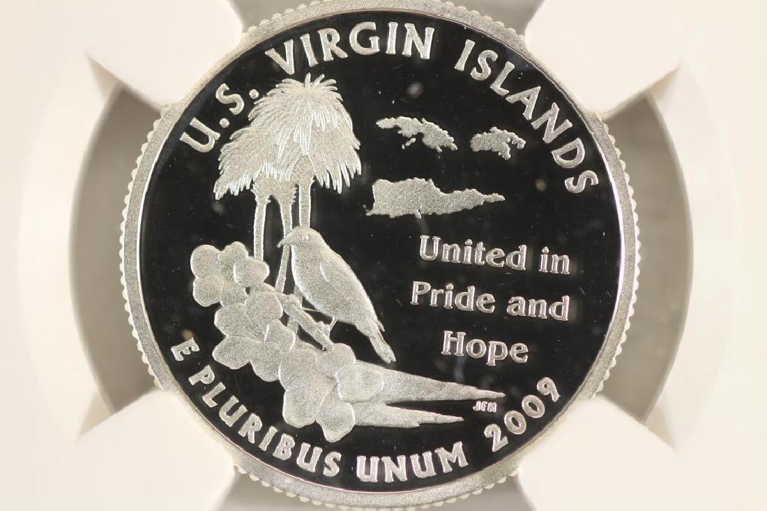 2009-S SILVER US VIRGIN ISLANDS QUARTER NGC PF69: ULTRA CAMEO