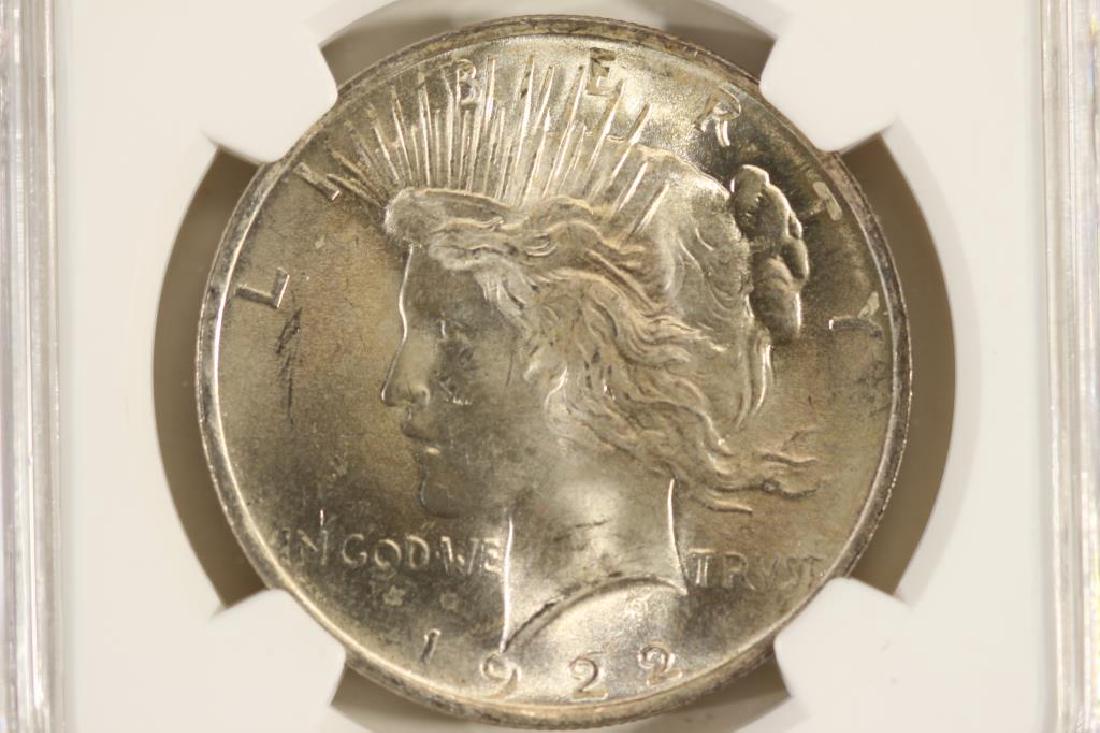 1922 PEACE SILVER DOLLAR NGC MS64 (1 of 3)