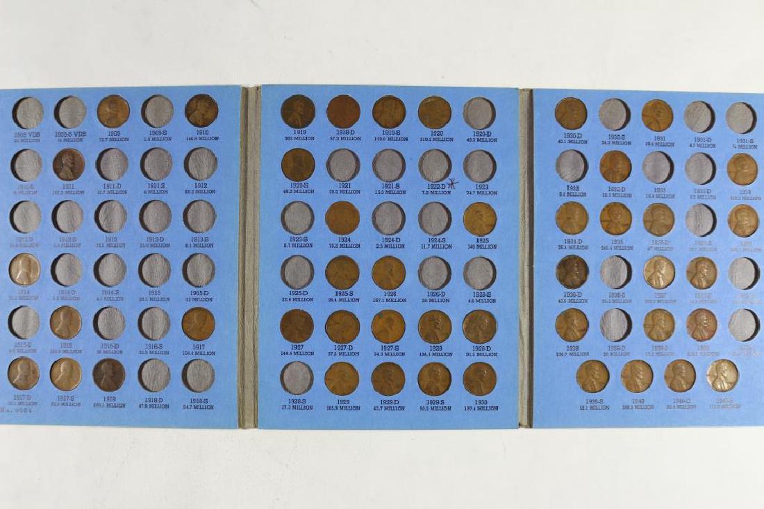 2 LINCOLN CENT ALBUMS 1909-1940 HAS 45 COINS AND (1 of 3)