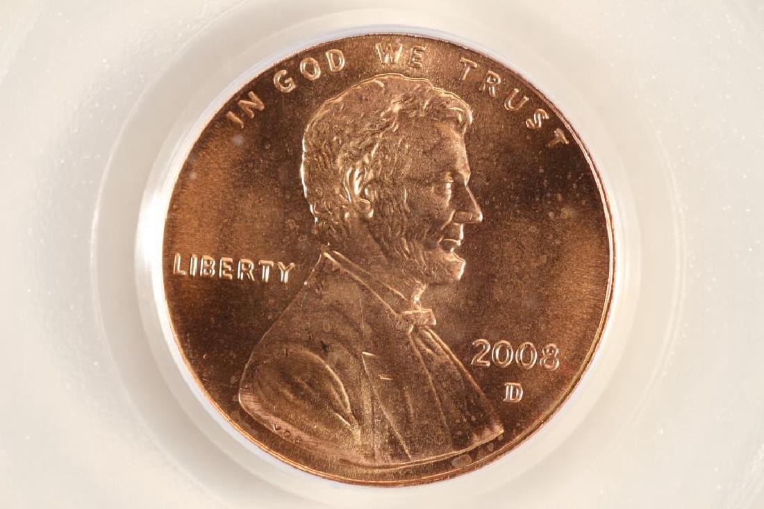 2008-D LINCOLN CENT PCGS MS67RD (1 of 3)