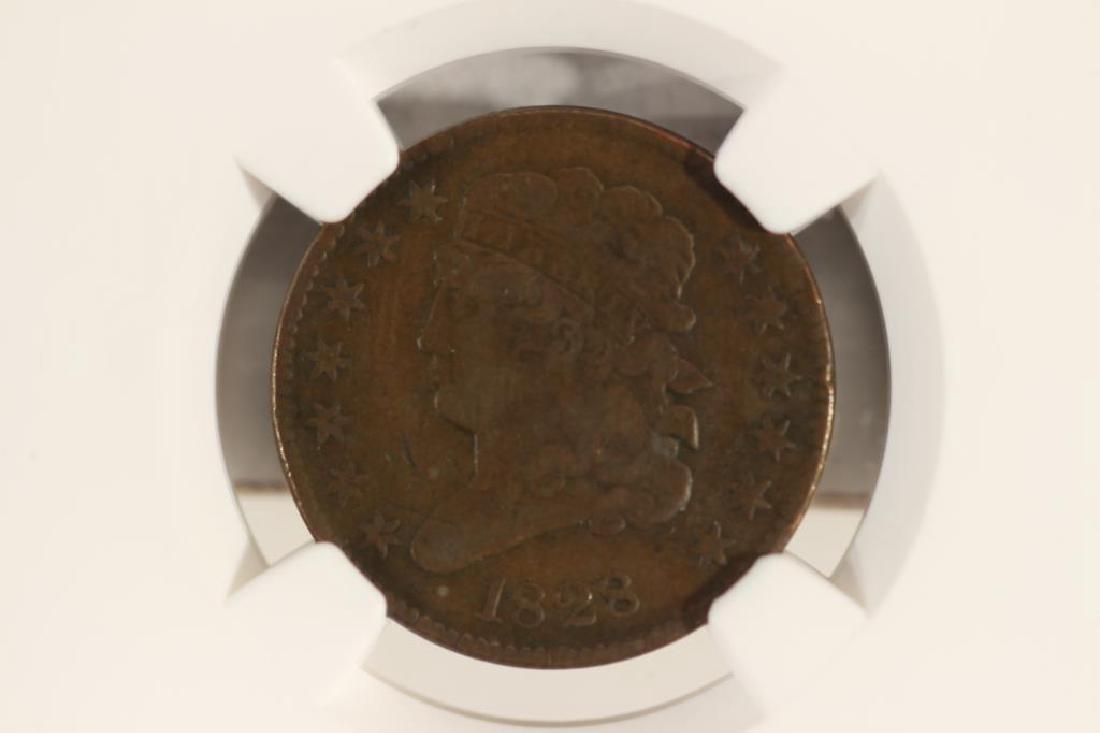 1828 US HALF CENT NGC VERY FINE DETAILS (1 of 3)