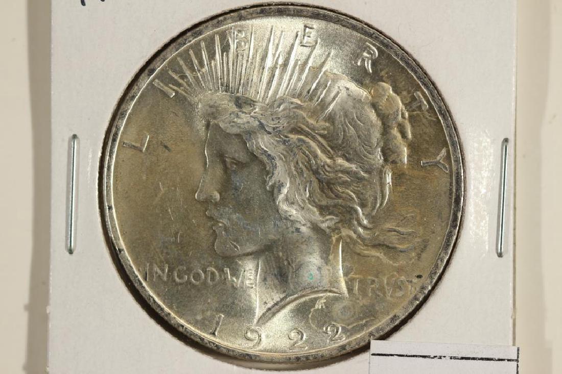 1922 PEACE SILVER DOLLAR BRILLIANT UNC (1 of 2)