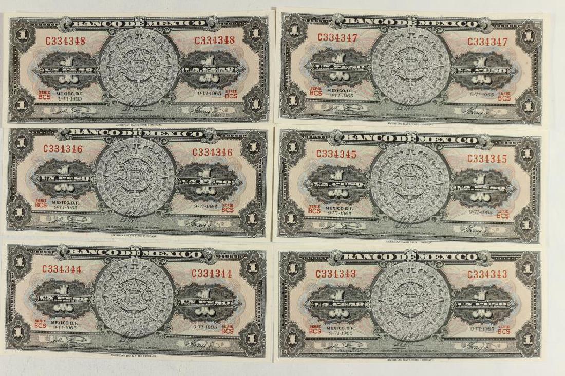 6-1965 BANK OF MEXICO 1 PESOS CRISP UNC (1 of 2)