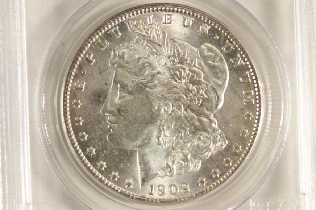 1902-O MORGAN SILVER DOLLAR PCGS MS63 (1 of 3)