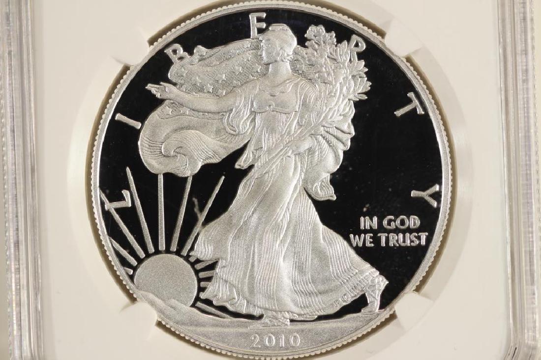 2010-W AMERICAN SILVER EAGLE NGC PF69 ULTRA CAMEO (1 of 3)
