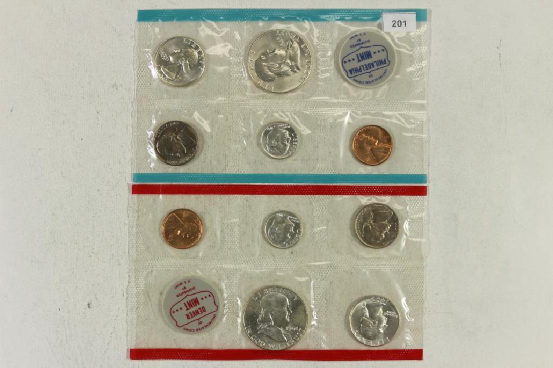 SILVER 1963 US MINT SET (UNC) P/D WITH NO ENVELOPE (1 of 2)