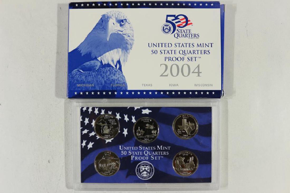 2004 US 50 STATE QUARTERS PROOF SET WITH BOX (1 of 2)