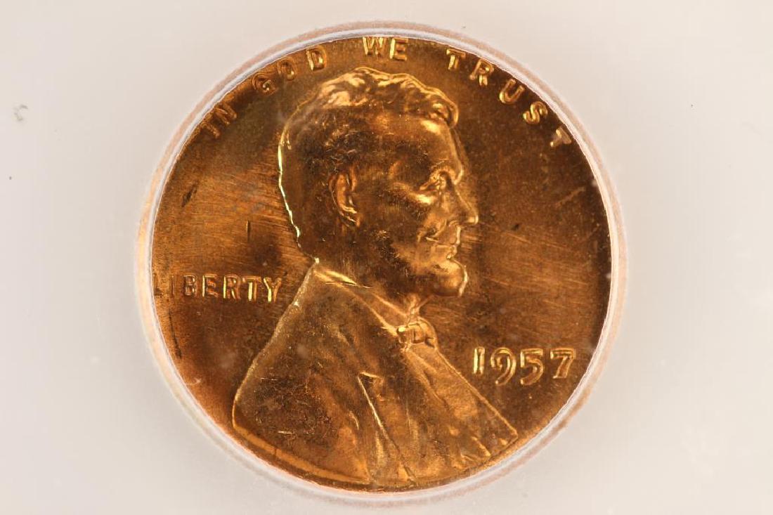 1957 LINCOLN CENT ICG MS66RD (1 of 3)