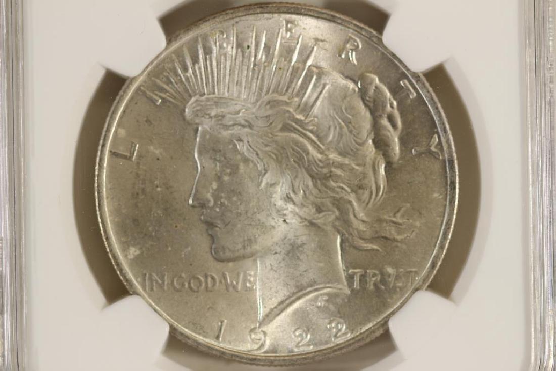 1922 PEACE SILVER DOLLAR NGC MS63 (1 of 3)