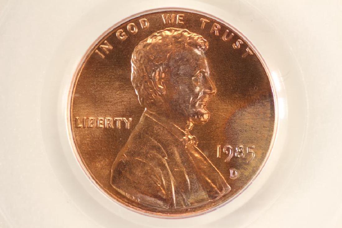 1985-D LINCOLN CENT PCGS MS67RD (1 of 3)