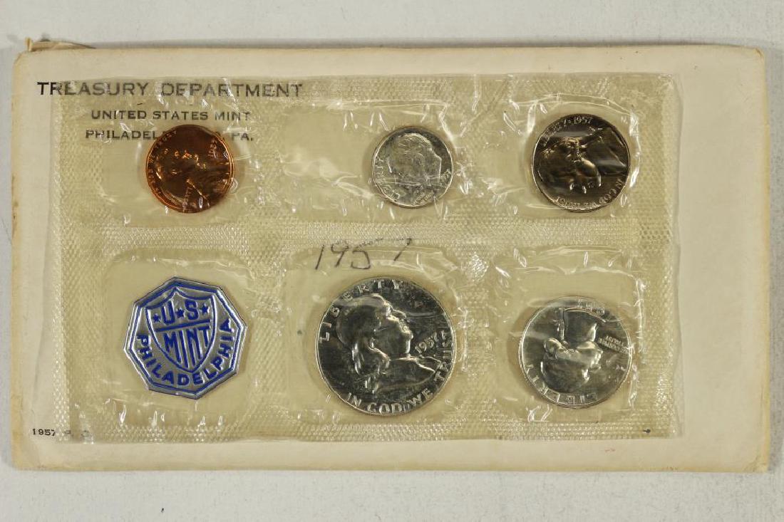 1957 US SILVER PROOF SET (WITH ENVELOPE) (1 of 2)