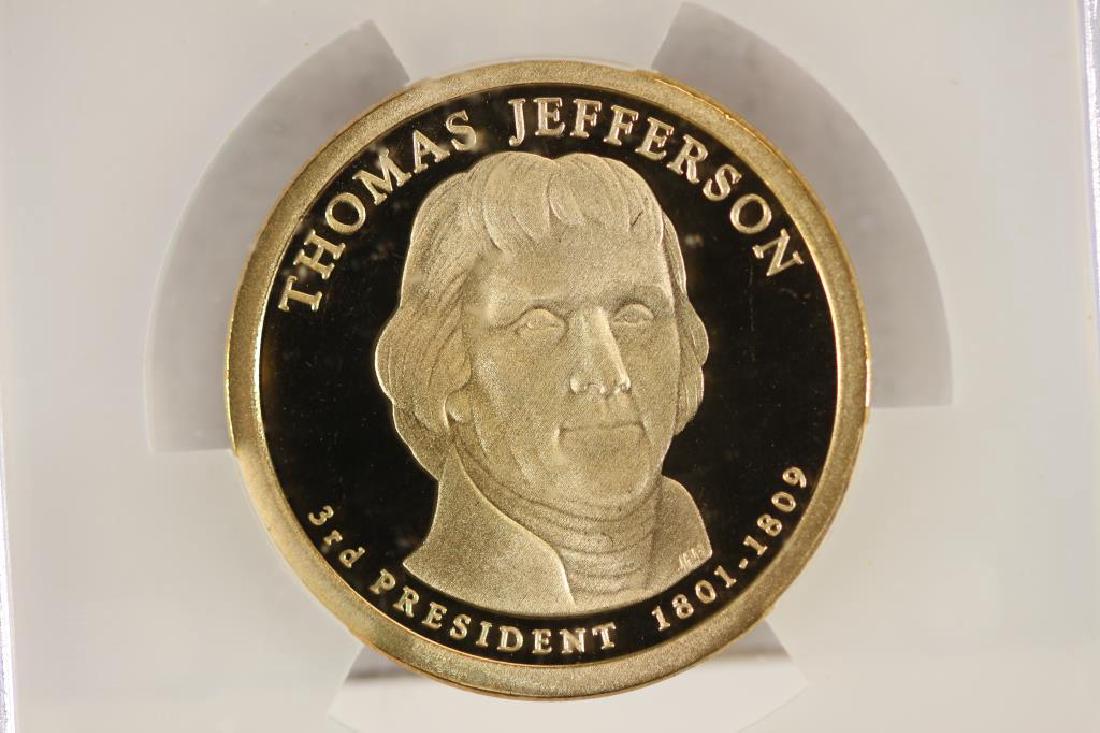 2007-S THOMAS JEFFERSON DOLLAR ICG PR69 DCAM: You must call or email us with your credit card directly at 1-763-862-8302 or email at bidalotauction@aol.com. Thanks.