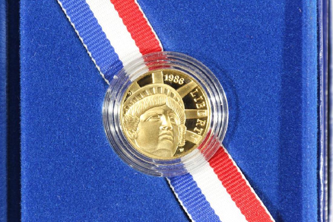 GOLD 1986-W LIBERTY $5 PROOF 1/4 OZ. (1 of 3)