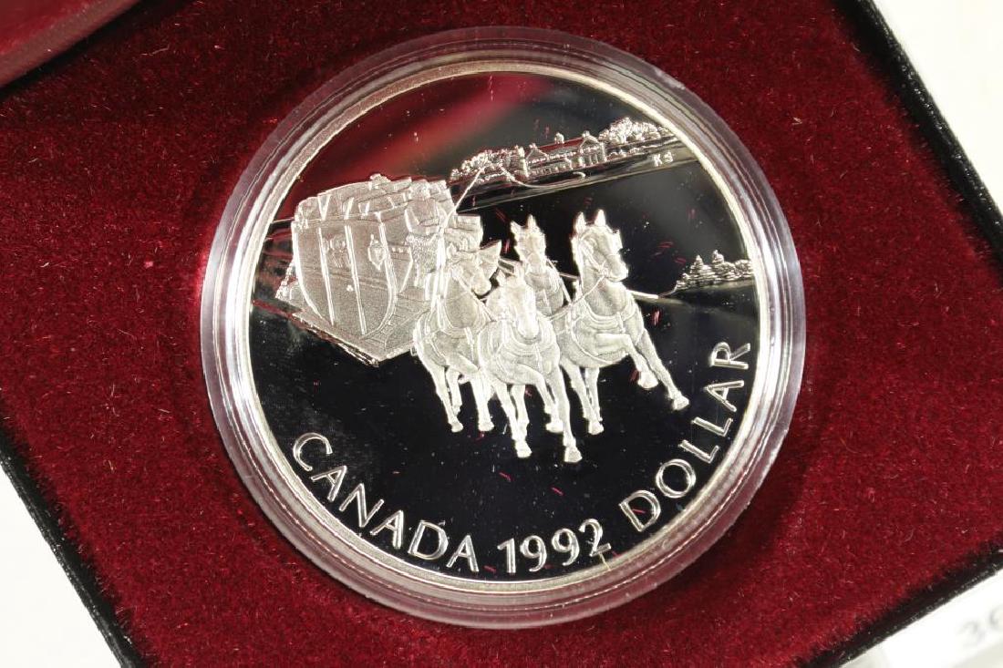 1992 CANADA STAGECOACH SILVER DOLLAR PROOF (1 of 3)
