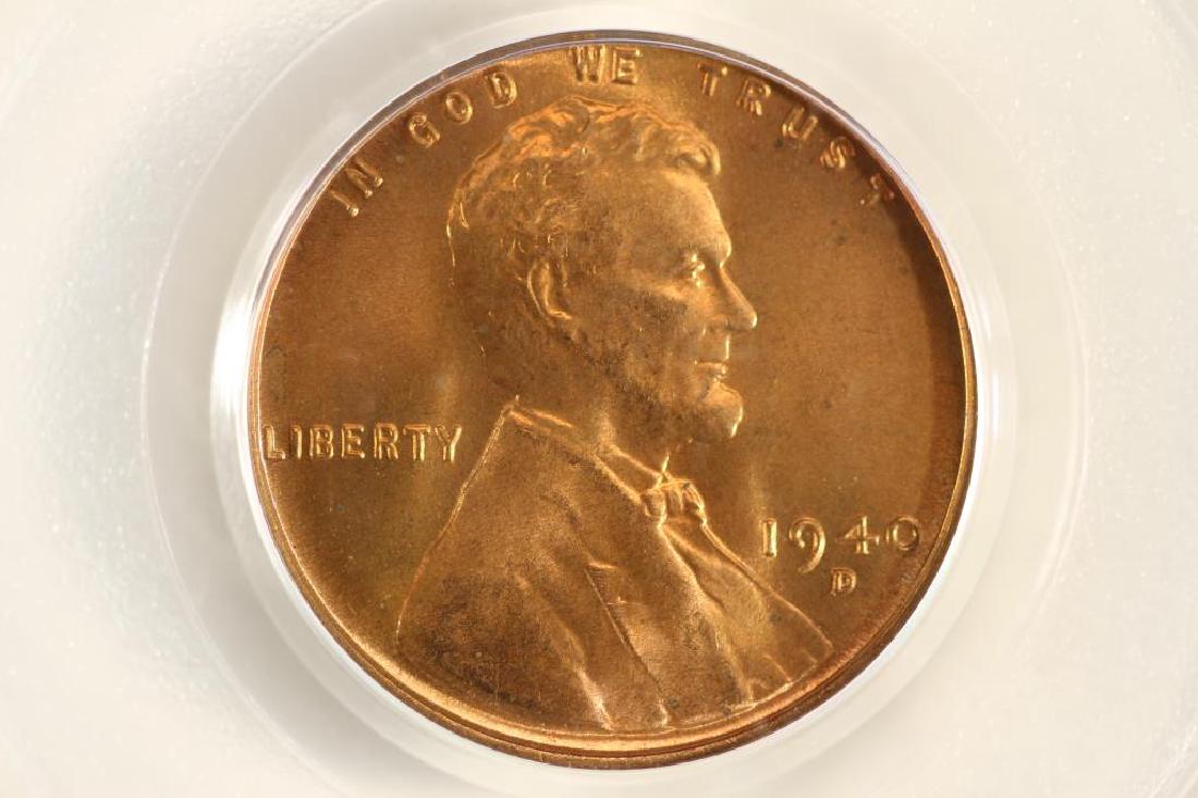 1940-D LINCOLN CENT PCGS MS66RD OMAHA BANK HOARD (1 of 3)