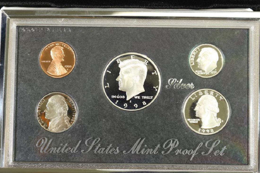 1998 US SILVER PREMIER PROOF SET (WITH BOX) (1 of 3)