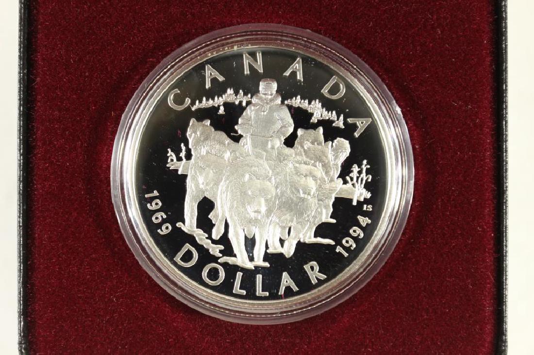 1994 CANADA DOG SLED SILVER DOLLAR PROOF (1 of 3)