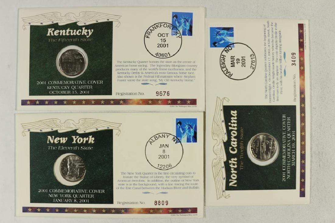 3-2001 50 STATE QUARTER PNC'S KENTUCKY,: NEW YORK AND NORTH CAROLINA