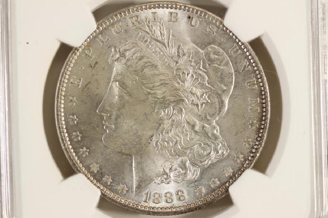1888 MORGAN SILVER DOLLAR NGC MS64 (1 of 3)