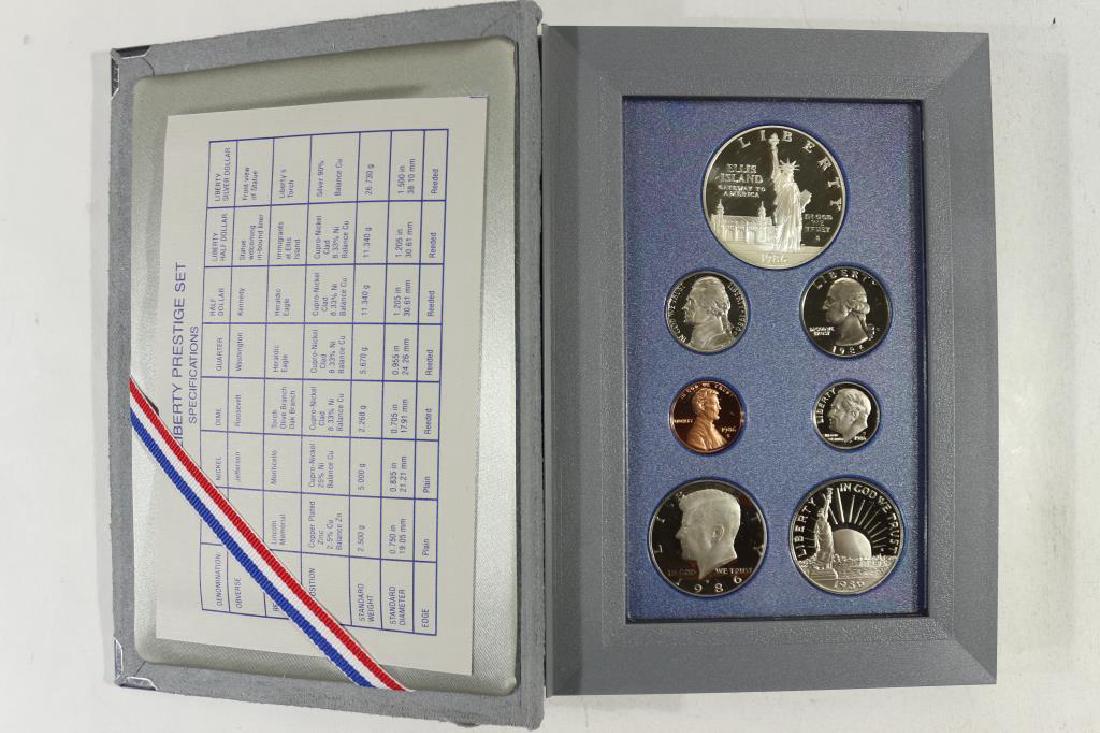 1986 US PRESTIGE PROOF SET STATUE OF LIBERTY (1 of 3)
