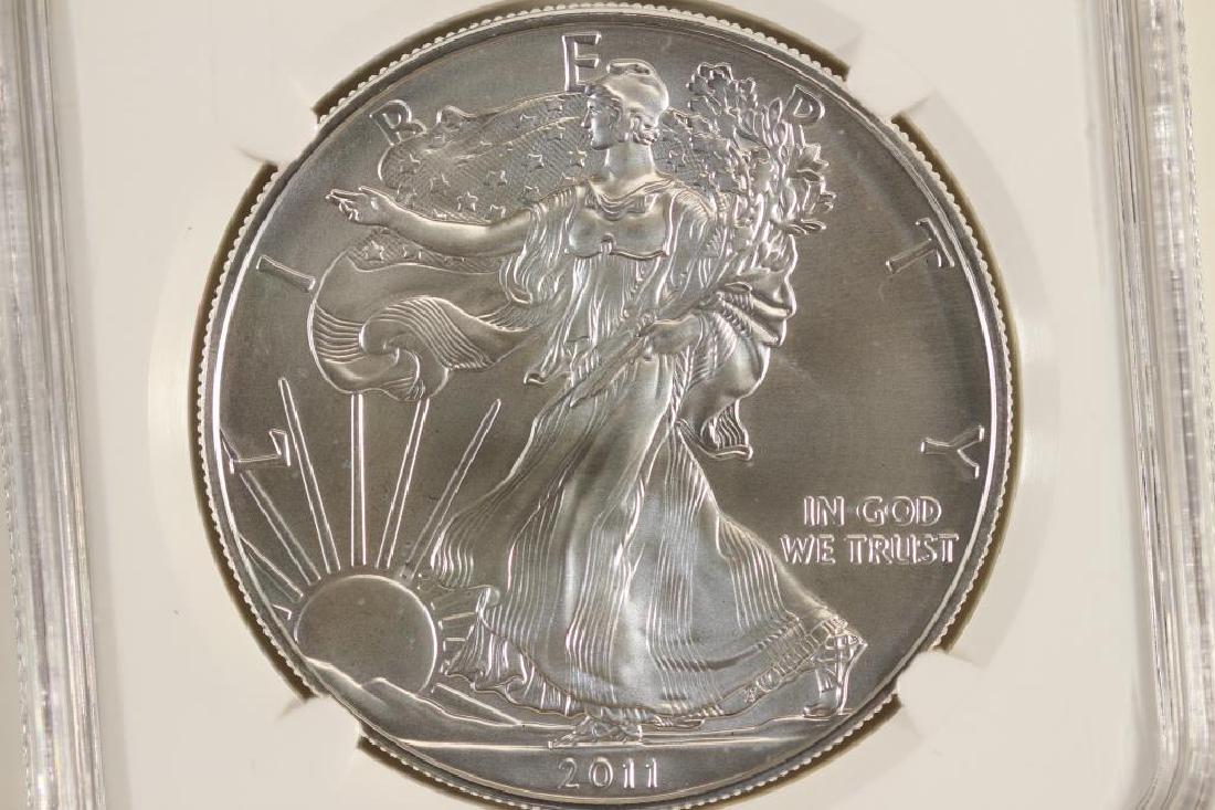 2011-W AMERICAN SILVER EAGLE NGC MS69 (1 of 3)