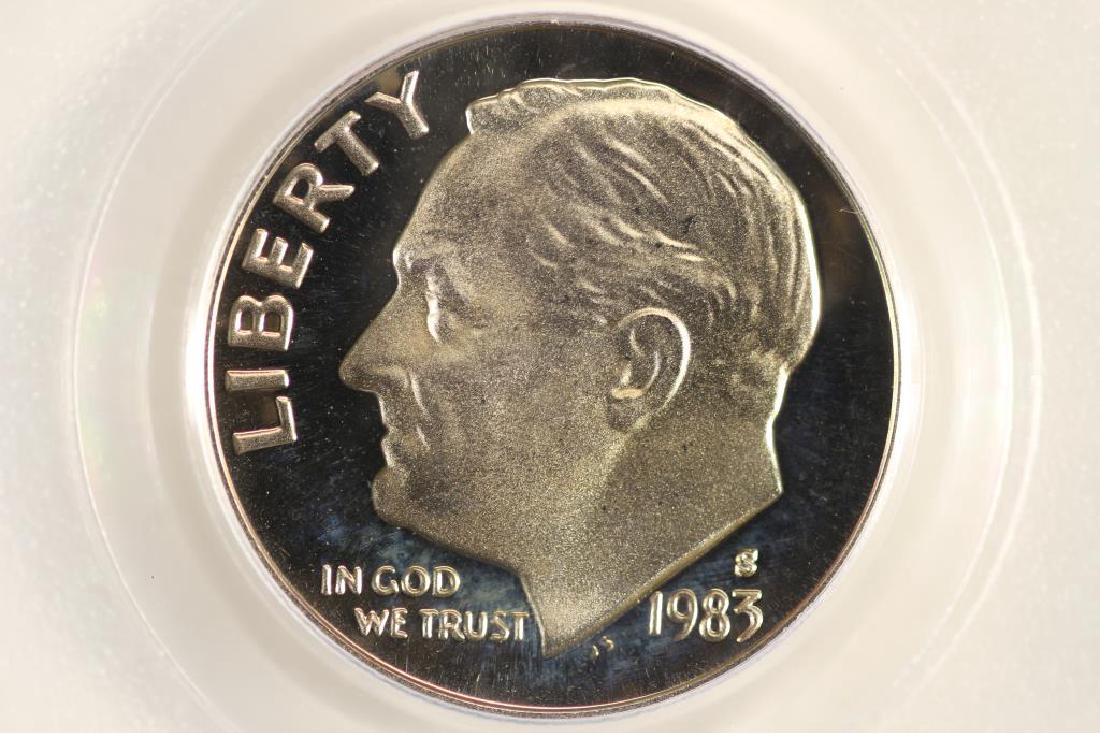 1983-S ROOSEVELT DIME PCGS PR69 DCAM: You must call or email us with your credit card directly at 1-763-862-8302 or email at bidalotauction@aol.com. Thanks.