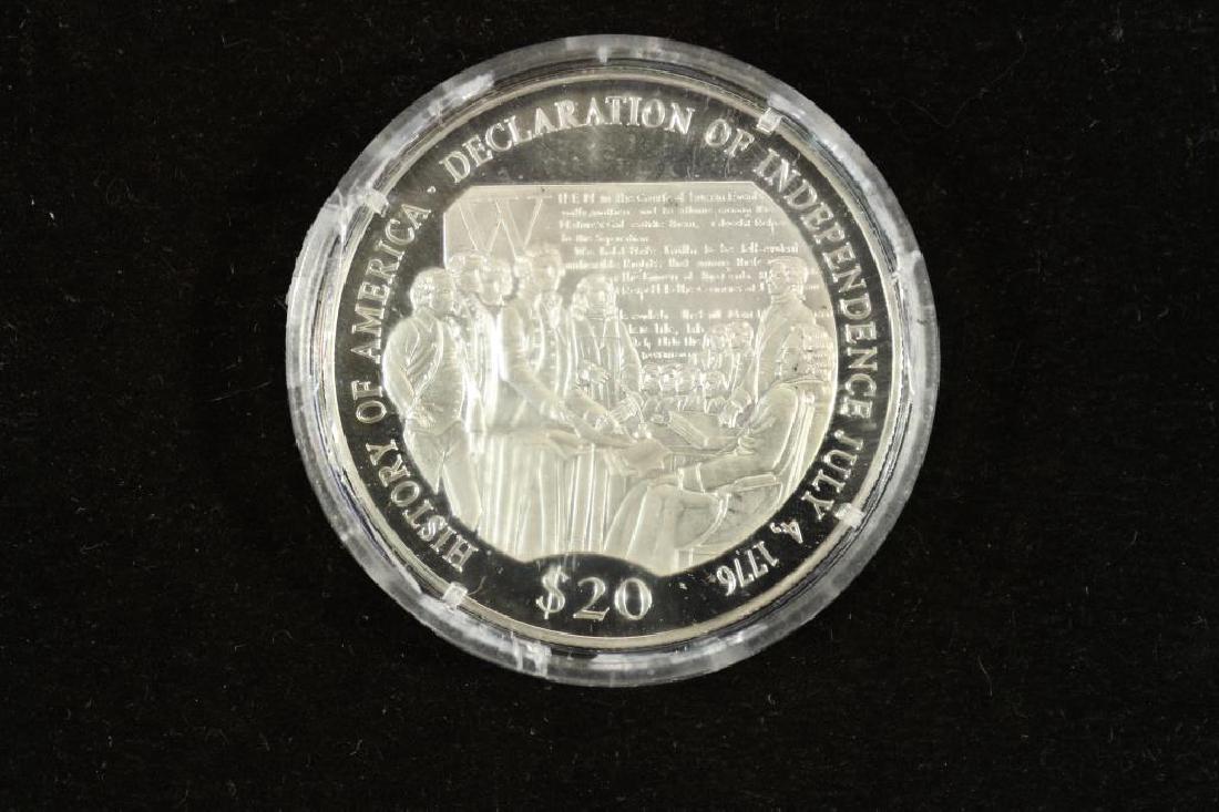 2000 REPUBLIC OF LIBERIA SILVER PROOF $20 (1 of 2)
