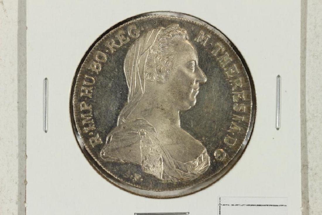 1780 AUSTRIA MARIA THERESIA THALER (SILVER): You must call us at 1-763-862-8302 or email us at bidalotauction@aol.com with your credit card number directly. Thanks.