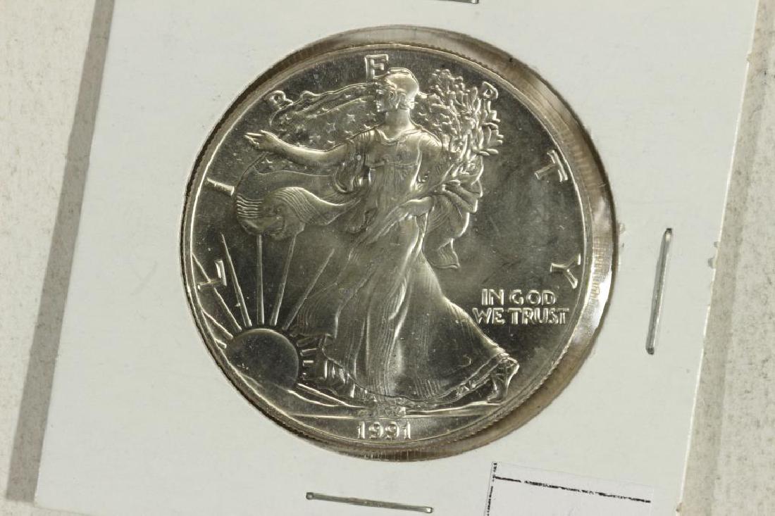 1991 AMERICAN SILVER EAGLE UNC (1 of 2)