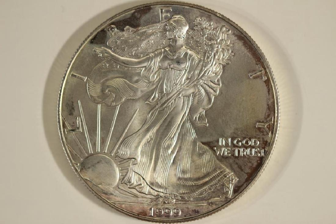 1999 AMERICAN SILVER EAGLE UNC (1 of 2)