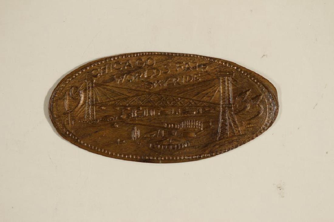 1933 CHICAGO WORLDS FAIR SKYRIDE ELONGATED CENT (1 of 2)