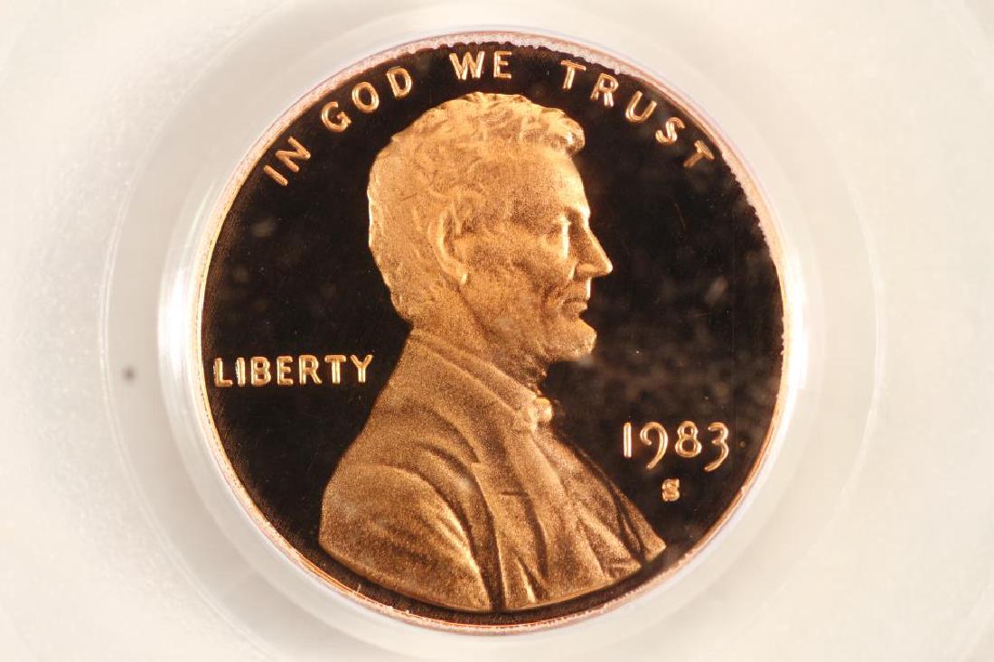 1983-S LINCOLN CENT PCGS PR69RD DCAM (1 of 3)