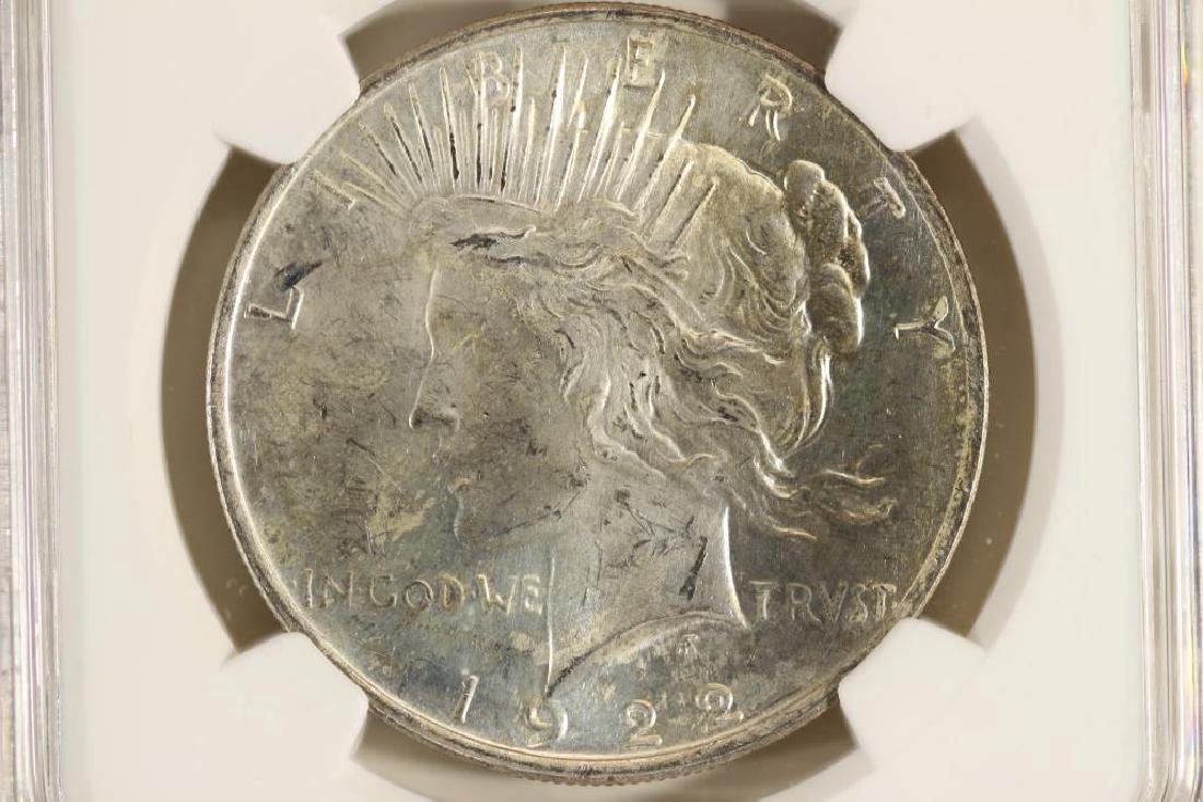 1922 PEACE SILVER DOLLAR NGC MS63 (1 of 3)