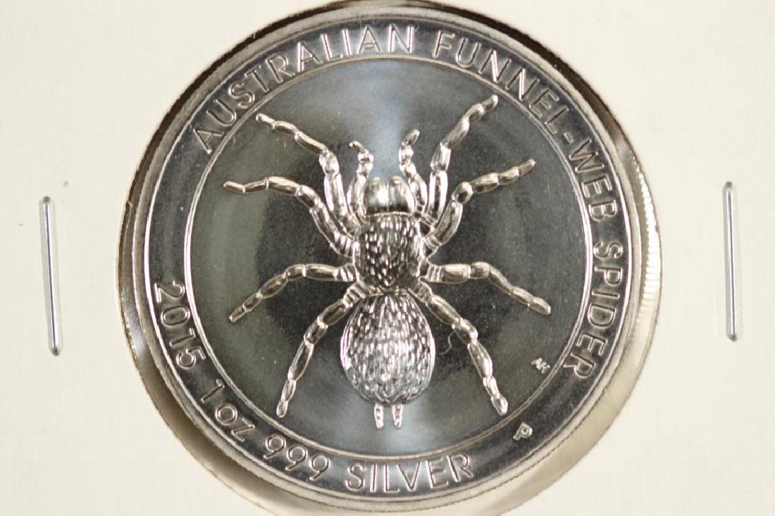 2015 AUSTRALIA SILVER DOLLAR AUSTRALIAN FUNNEL-WEB (1 of 2)