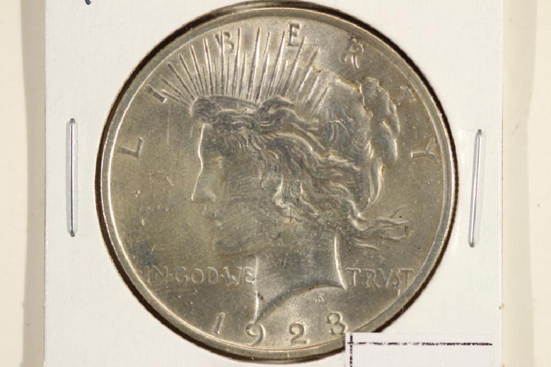 1923 PEACE SILVER DOLLAR BU (1 of 2)