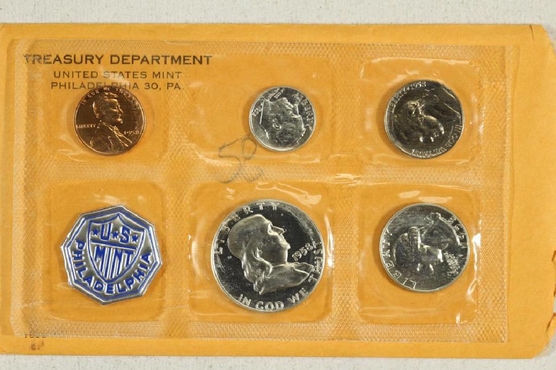 1958 US SILVER PROOF SET (WITH ENVELOPE) (1 of 2)