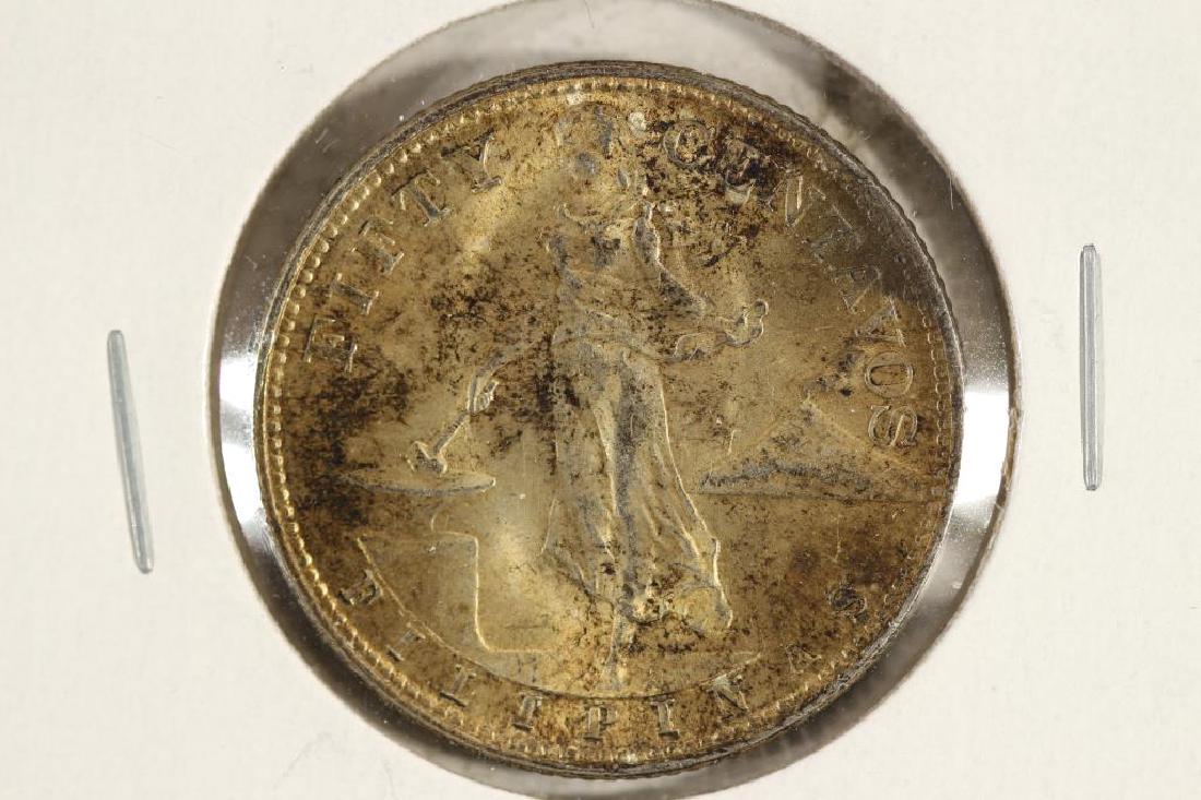 1944-S US/PHILIPPINES SILVER 50 CENTAVOS (1 of 2)